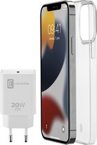 Cellularline Starter Kit coque de protection pour téléphones portables 13,7 cm (5.4") Housse Transparent, Blanc