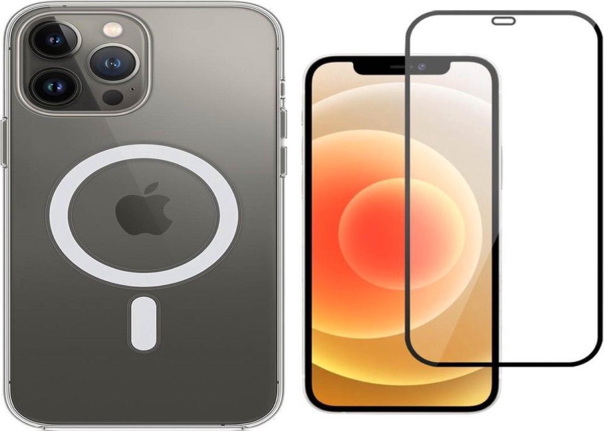 iPhone 13 Pro Max Magnetisch Hoesje Transparant Siliconen