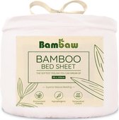 Bamboe Hoeslaken | 1-Persoons Eco Hoeslaken 90cm bij 190cm | Wit | Luxe Bamboe Beddengoed | Hypoallergeen Hoeslaken | Puur Bamboe Viscose Rayon Hoeslaken | Ultra-ademende Stof | Bambaw