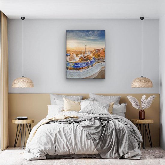 Artaza - Peinture sur toile - Parc Güell à Barcelona - 40x50 - Photo sur toile - Impression sur toile
