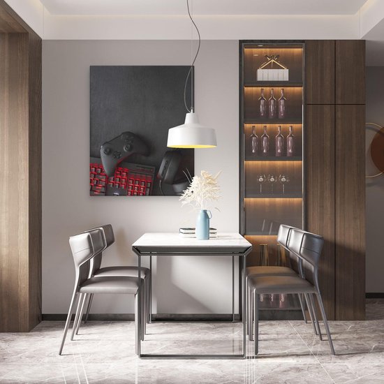 Artaza - Peinture sur Toile - Gaming Stuff - Accessoires de vêtements pour bébé - Manette - 80x100 - Groot - Photo sur Toile - Impression sur Toile