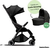 Hamilton by Yoop X1 Plus Kinderwagen - Buggy met monteerbare Wieg - Premium Stroller met MagicFold™ Technologie - Nieuw, Hoger, Uitgebreider 2023 model - Grijs - Licht, Verstelbaar
