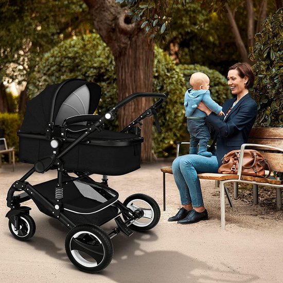 Kinderwagen 3 in 1 - met luiertas - Zwart van Kinder — afbeelding 5