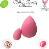 Bella's Beauty | Beauty Blender | BeautyBlender | Make-up Spons | Foundation Spons | Make-up | Vegan | Latex vrij | Make-up ei | applicator make up | Roze |