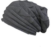 Gebreide beanie | muts| diverse kleuren | acryl | dames en heren | grijs