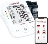 Rossmax X5 BT - Bloeddrukmeter Bovenarm Hartstichting - Klinisch Gevalideerd - Hartslagmeter - Bluetooth - Smartphone App - Onregelmatige Hartslag - AFib en PC Detectie - Geheugen