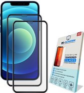 BE-SCHERM iPhone 14 Pro Screenprotector Glas - Full Cover - Rand tot Rand Bescherming - 2 Stuks