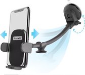 Auto Telefoonhouder – Voorruit & Dashboard – Zuignap – Zwart – GSM houder auto –Telefoonhouders Auto – Autohouder