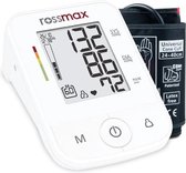 Rossmax X3 - Bloeddrukmeter Bovenarm Hartstichting - Klinisch Gevalideerd - Hartslagmeter - Onregelmatige Hartslag - Geheugen - Gemiddelde 3 Metingen - Bewegingsdetectie - Incl. Op