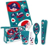 toiletset Love Pirates junior blauw 6-delig