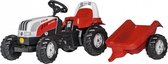 traptractor RollyKid Steyr 6165 CVT junior rood/wit