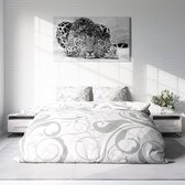 Nice Dreams - Dekbedovertrek - Orient Light Grey - 2-persoons 200 x 220 cm
