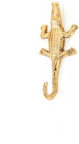 Housevitamin Wandhaak Krokodil Goud - 8x17x3,5cm