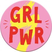 magneet Girl Power 5,5 cm rond