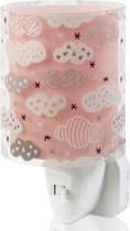 nachtlamp Clouds 14 cm roze