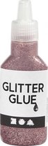 glitterlijm zalmroze 25 ml