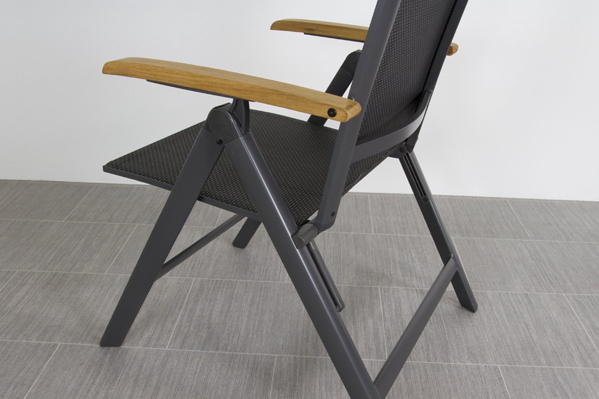 Hartman Chaise de jardin réglable Napoli - accoudoir Teck