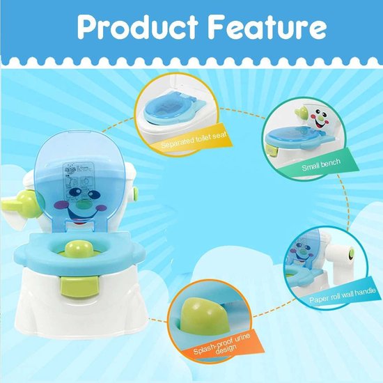 MagiDeal Urinoir Mural Bébé Garçon Dino - Pot Debout Pipi Avec Roue Tournante, Bleu, Pour Apprentissage Propreté Facile Et Amusant