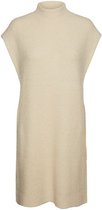 Vero Moda VMDARIA SL HIGHNECK LONG VEST - Birch White