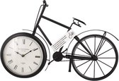 Klok in fiets - Staande klok - Tafelklok - Metaal - Zwart/Wit - Ontwerp