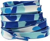 Imprimé Dentelle Camouflage 8mm Blauw 120cm