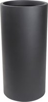 Estrell vaas zwart 70cm hoog | Hoge ronde mat zwarte vaas | Brede bloempot plantenbak vazen﻿