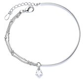 Armband dames | armband 925 zilver | zilveren dames armband | armband met ster hanger | armband met bolletjes | cadeau voor vrouw | valentijn cadeautje voor haar | valentijn