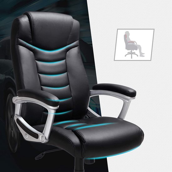 Luxe Design Manager Bureaustoel - Ergonomische Directie Managerstoel - Ergonomisch Kunst Leder - Zware Belasting