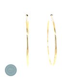 Pat's Jewels Oorringen dames -Gold Filled - 38 mm - groot