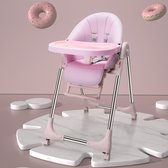 Infantory® Eetstoel voor Baby Roze - Baby Stoel - Kinderstoel Baby - Kinder Eetstoel - Baby Zitje - Meegroeistoel 99 cm - Voor 0-6 jaar