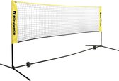Homestoreking Verstelbaar Badmintonnet met Ijzeren Frame - Geel