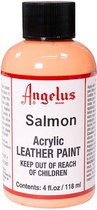 Angelus Leather Acrylic Paint - textielverf voor leren stoffen - acrylbasis - Salmon - 118ml