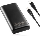 MOJOGEAR snelladen-set XL voor iPhone & iPad: 20.000 mAh XL powerbank + Lightning naar USB-C kabel