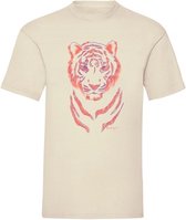 T-shirt Tiger Neon new - Off white (XL)