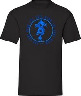 T-shirt Blue Dragon - Black (L)