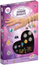 Grafix Maak je eigen Bedel Armbandjes | Sieradenpakket voor Kinderen | Totaal 4 Armbandjes | Meisjes Speelgoed