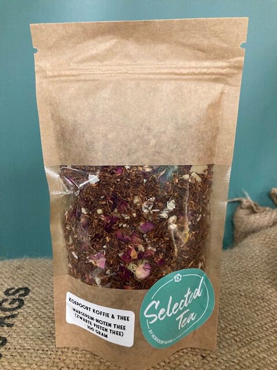 Koepoort Koffie Selected Tea - Rooibos thee - marsepein met noten - 100 Gram - Stazak