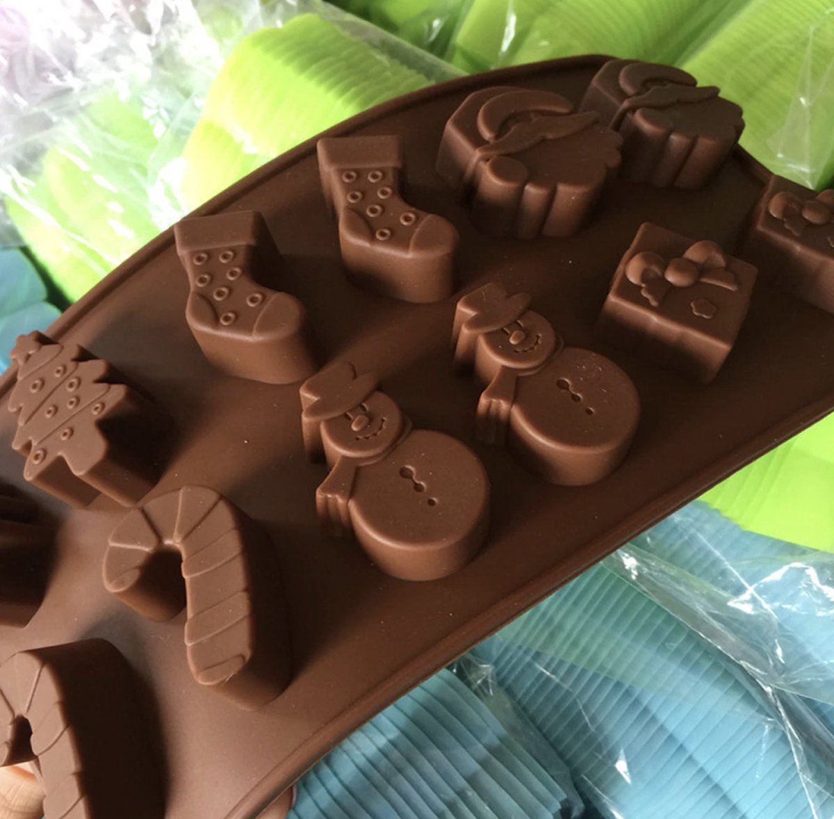 Kerst siliconen bakvorm Kerstmis Kerst cadeau koken Kerstmis