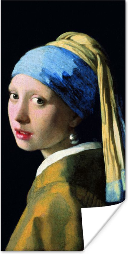 Affiche Fille à la boucle d'oreille en perle - Johannes Vermeer - 60x120 cm