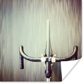 Un guidon de vélo d'un vélo de course Poster 30x30 cm - Tirage photo sur Poster (décoration murale salon / chambre)