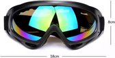 Qrola skibril – snowboardbril incl brilpoetsdoekje / Dubbele lens UV-protectie laag / verstelbaar / Multiglas / Anti-mist coating / winter 2023 design