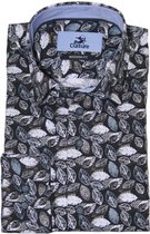 Culture Lange mouw Overhemd - 514026 Marine (Maat: M)