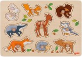 Puzzel Herfst / bosdieren - Houten puzzel - 1 jaar - goki puzzel