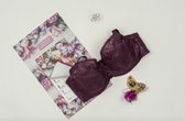 Misstyle - Beha - Semi gevoerde cup met beugels.  - Aubergine - Maat  75E