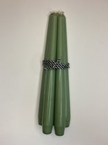 Kandelaarkaarsen - Jade groen - 25cm - 5 stuks