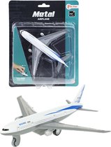 Toi-toys Metal Vliegtuig Pullback Wit 14 X 13 Cm