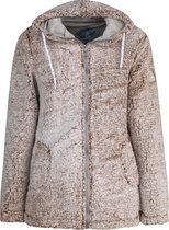 BJØRNSON XANDRA Sherpa Fleece Vest Zacht / 4 Seizoenen Dames - Maat 48 - Terracotta Bruin Melange