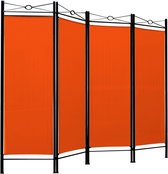 Deubois kamerscherm - oranje - 180 x163cm - Polyester