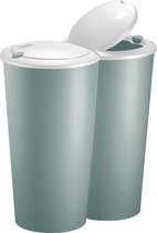 Deubois Deuboisbele afvalbak voor het scheiden van afval - kunststof groen 2x25L