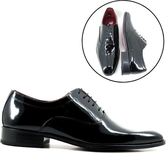 Stravers - Chaussures en cuir verni Taille 48 Homme Cravate noire  Chaussures en cuir... | bol.com